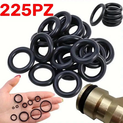 225 pezzi guarnizioni in gomma anelli o-ring assortiti varie misure