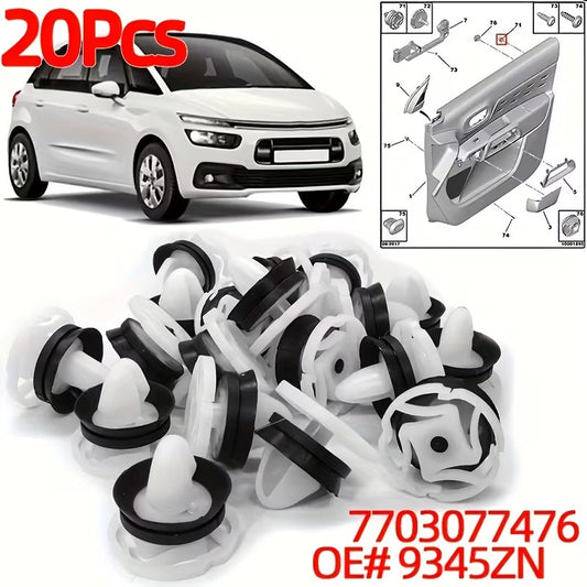CLIP PORTIERA PANNELLO PORTA RENAULT MEGANE 7703077476 9345ZN SET 20 PEZZI