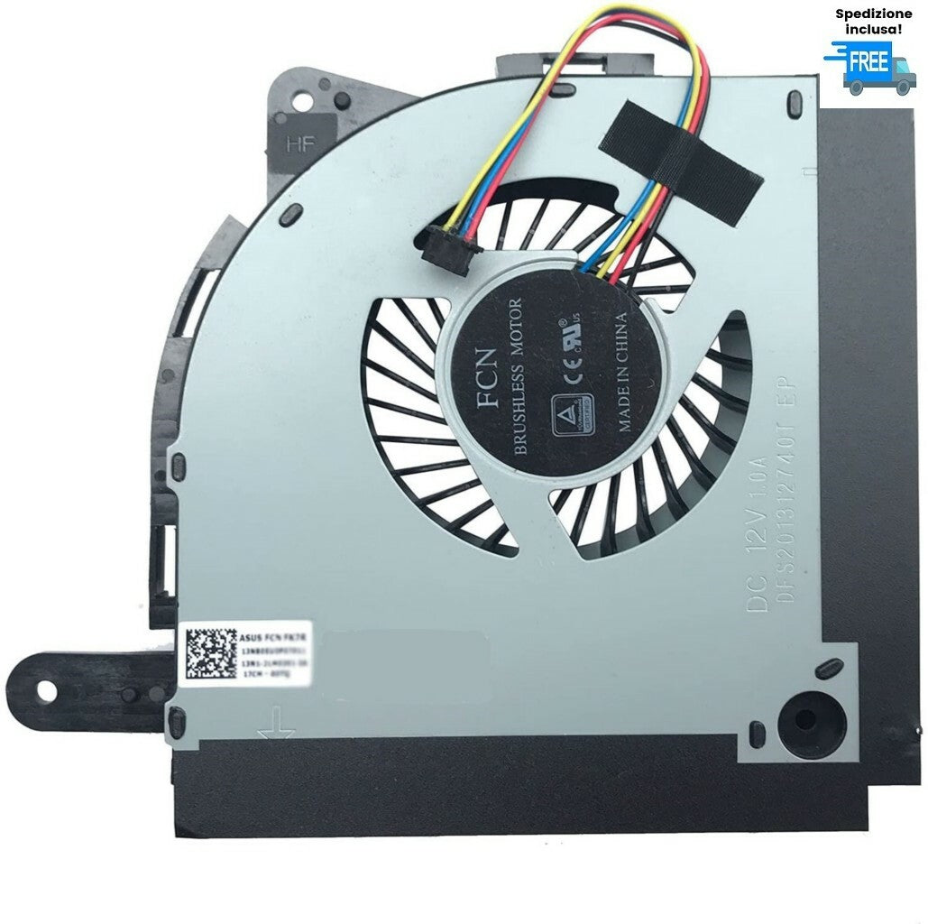 VENTOLA CPU FAN 4 PIN DC 12V VERSIONE 1 PER ASUS ROG G753 G753VD G753VS g753VY
