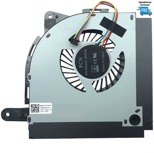 VENTOLA CPU FAN 4 PIN DC 12V VERSIONE 1 PER ASUS ROG G753 G753VD G753VS g753VY