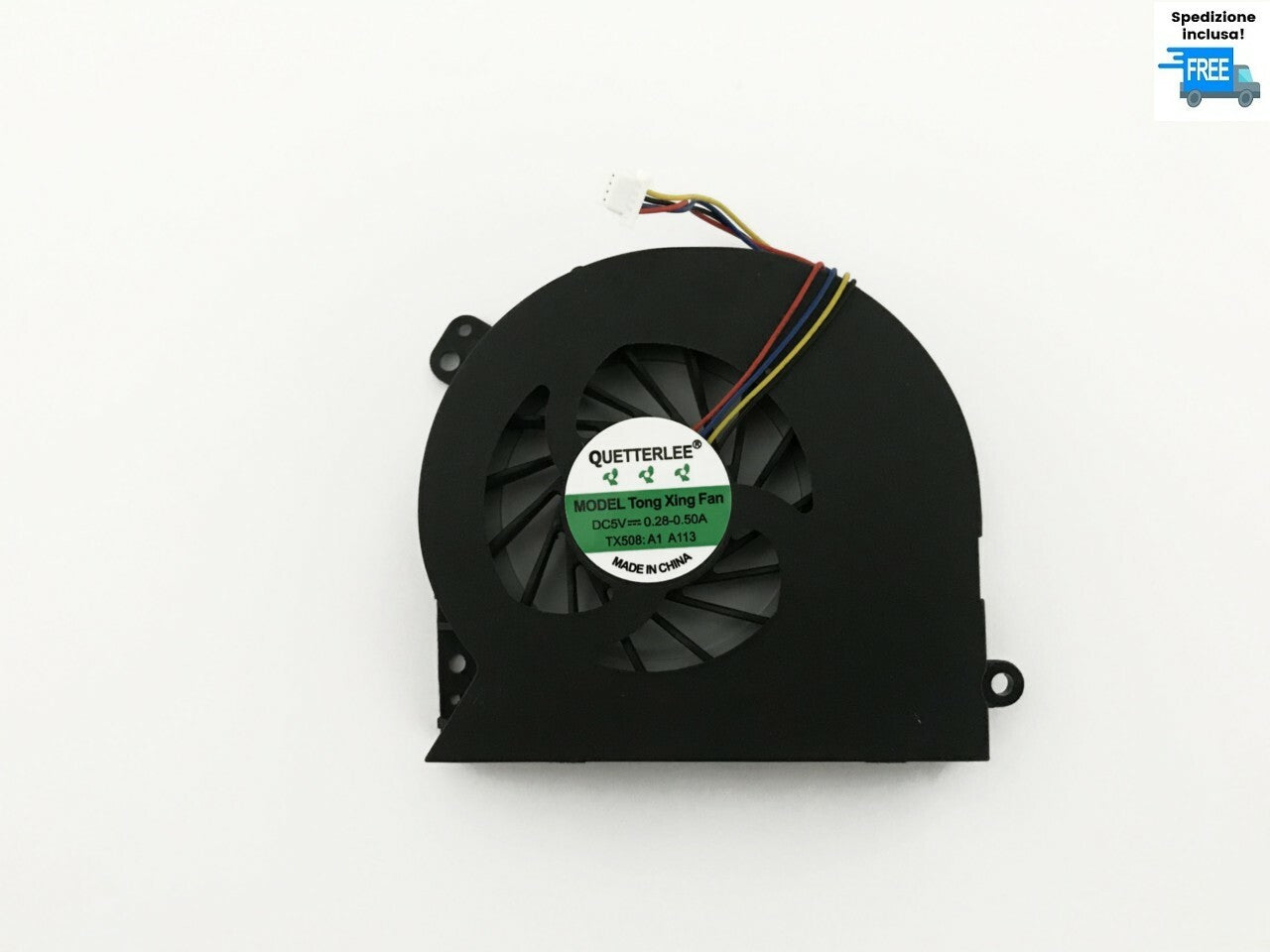VENTOLA HP PROBOOK 4540S 4740S 4745S 4440S 4441S 4445S 4446S LAPTOP 4 PIN FAN