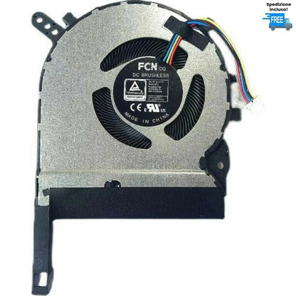 VENTOLA  ASUS TUF FA506 FA506QR A17  FA706 FAN 4 PIN COOLER 5V VERSIONE 2