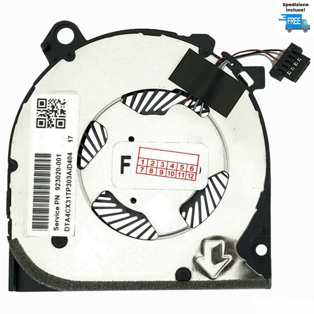 VENTOLA RADIATORE HP SPECTRE X360 13-AC SERIE  FAN NUOVA  4 PIN COOLER
