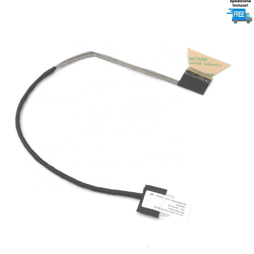 CAVO FLAT VIDEO HP ENVY 15-AS  30 PIN CABLE LED LVDS 6017B0740601