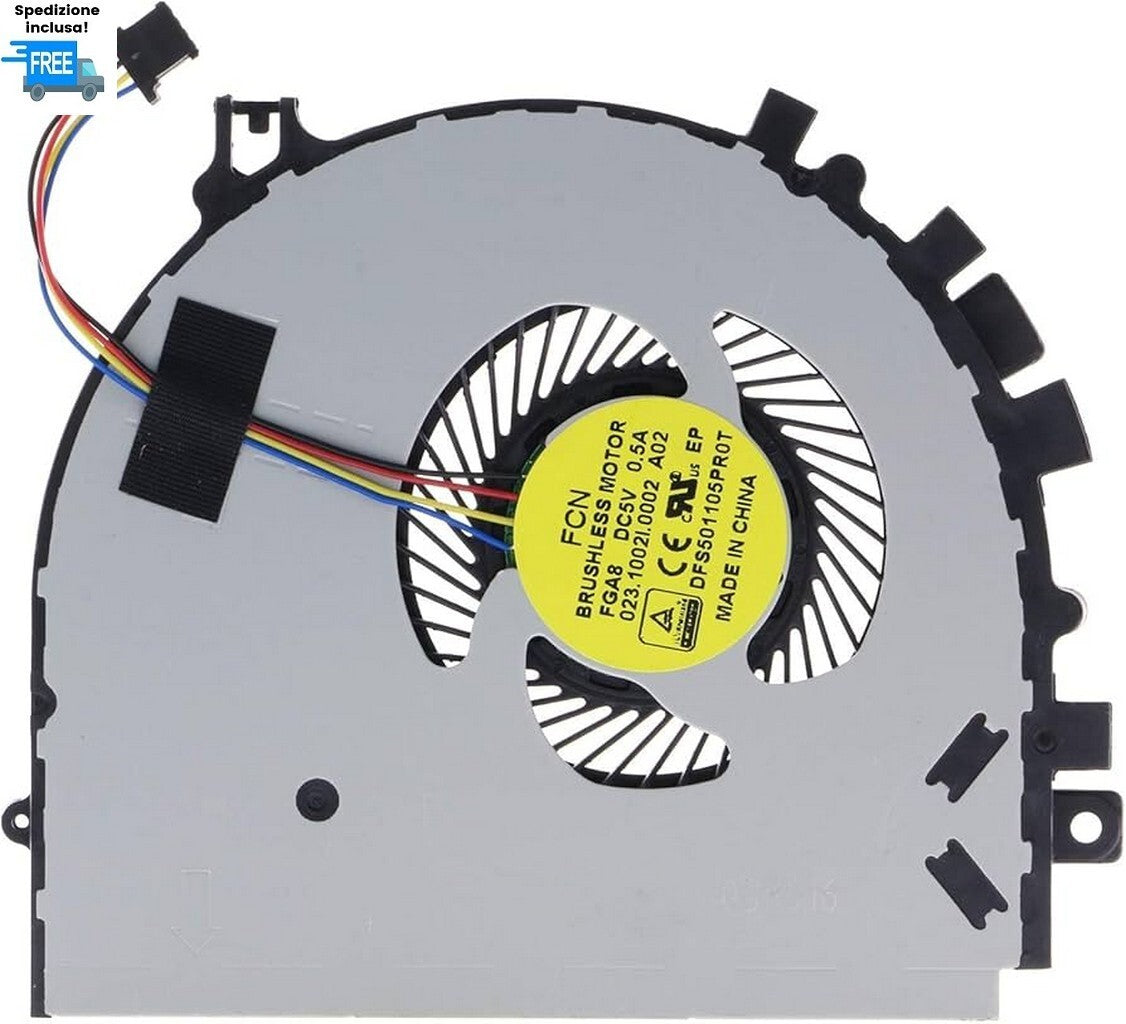 VENTOLA LENOVO FLEX3-1570 FLEX3-1580  FAN COOLER USATA 4 PIN