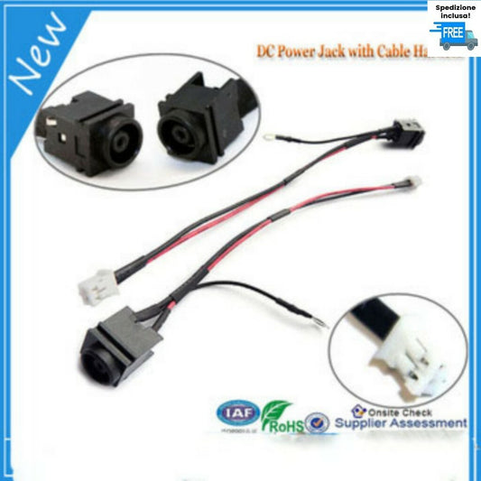 JACK SONY VGN-B1VP VGN-B3VP VGN-B100  B100P B100B  DW560 CONNETTORE DC IN 2 PIN