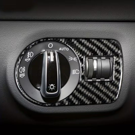 COVER ADESIVO INTERRUTTORE FARI AUDI TT 8J 2008 2014 CORNICE DECORATIVA