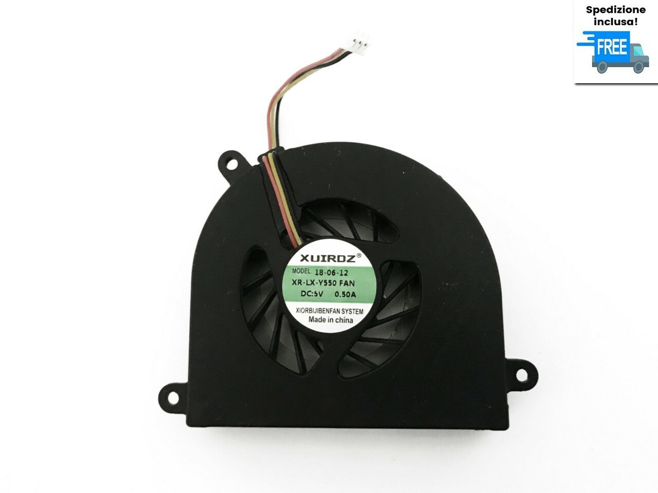 VENTOLA LENOVO IDEAPAD Y550 Y550A Y550P FAN COOLER  LAPTOP  NUOVA 3 PIN