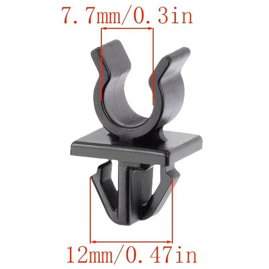 2 PZ CLIP DI FISSAGGIO PLASTICA  ASTA  COFANO PER HONDA E MAZDA 90602-S84-A01