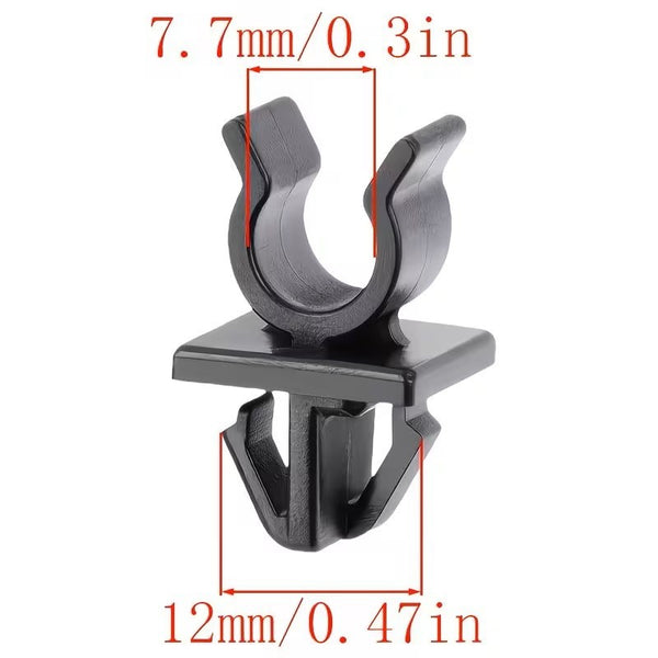 2 PZ CLIP DI FISSAGGIO PLASTICA  ASTA  COFANO PER HONDA E MAZDA 90602-S84-A01