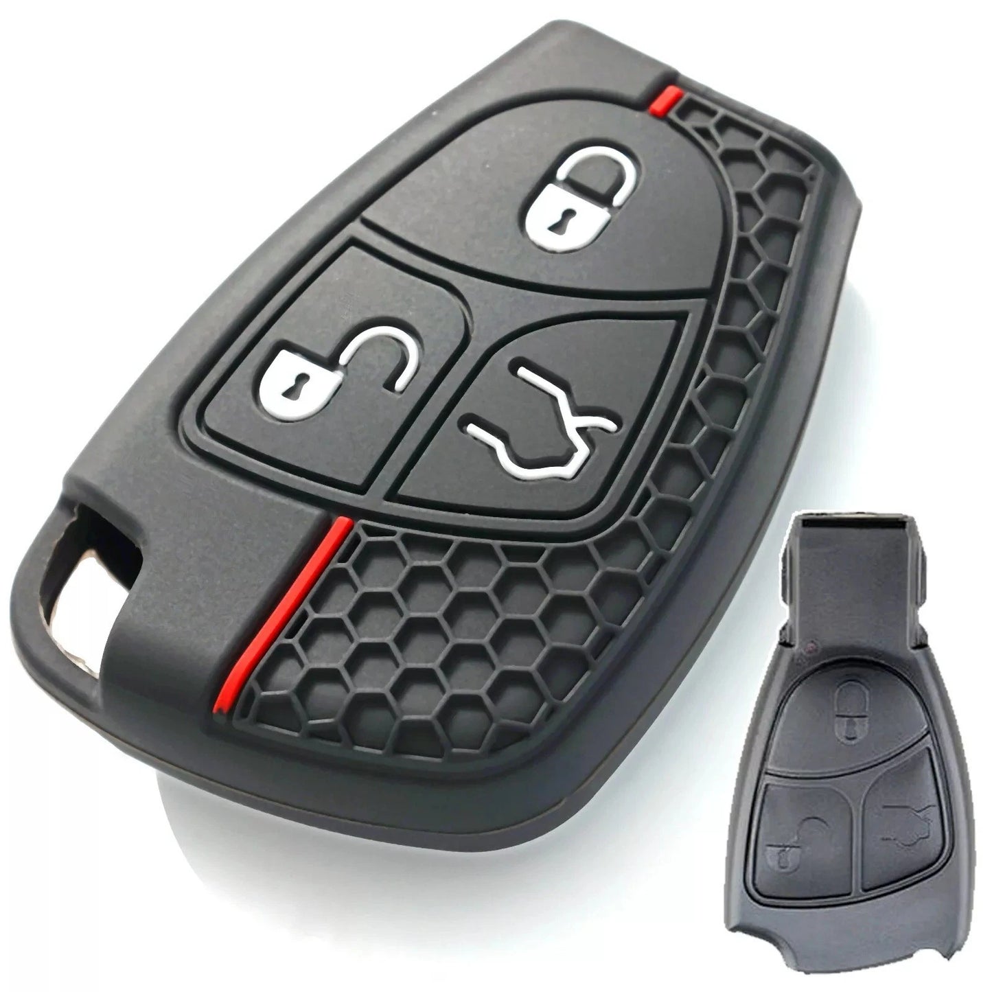 Cover chiave Mercedes classe C B E R CLS CLK W203 Guscio telecomando silicone