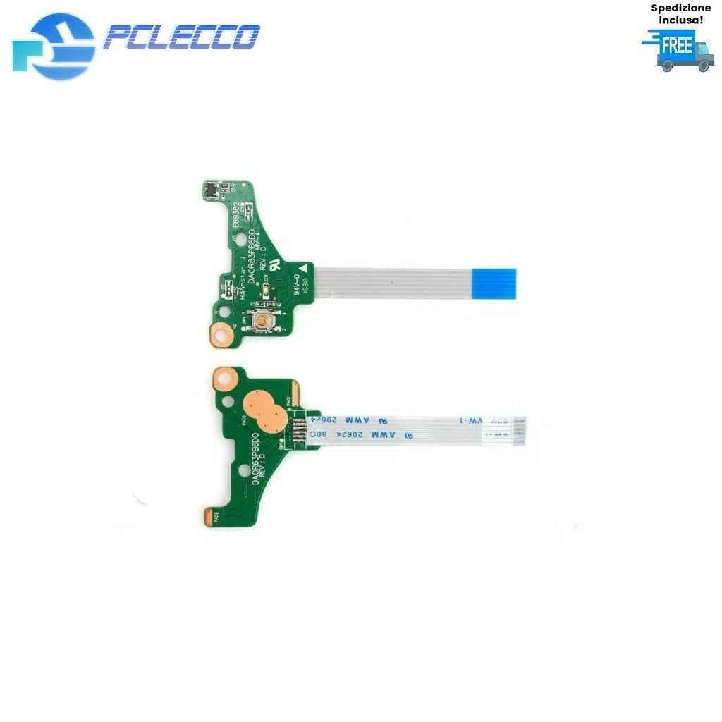 Pulsante Accensione HP 14-E 15-E TPN-Q117 Q118 DA0R63PB6D0 Flat  power button
