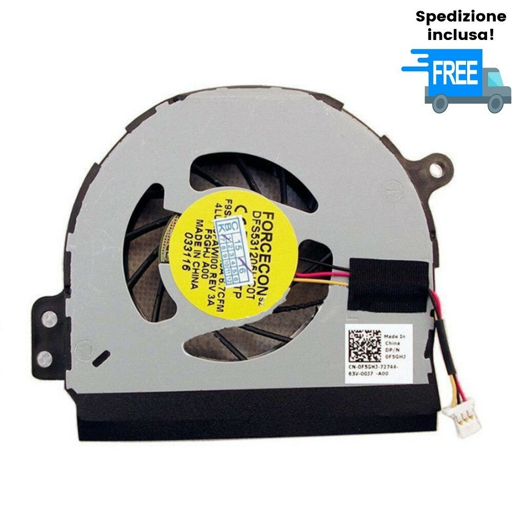 VENTOLA DELL 14R N4010 1464 1564 P08F P09G 13R 1764  NUOVA FAN ( 3PIN )