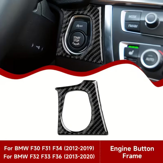 CORNICE ADESIVO PULSANTE START BMW SERIE 3 4 F30 F31 F34 F32 F33 F36 COVER