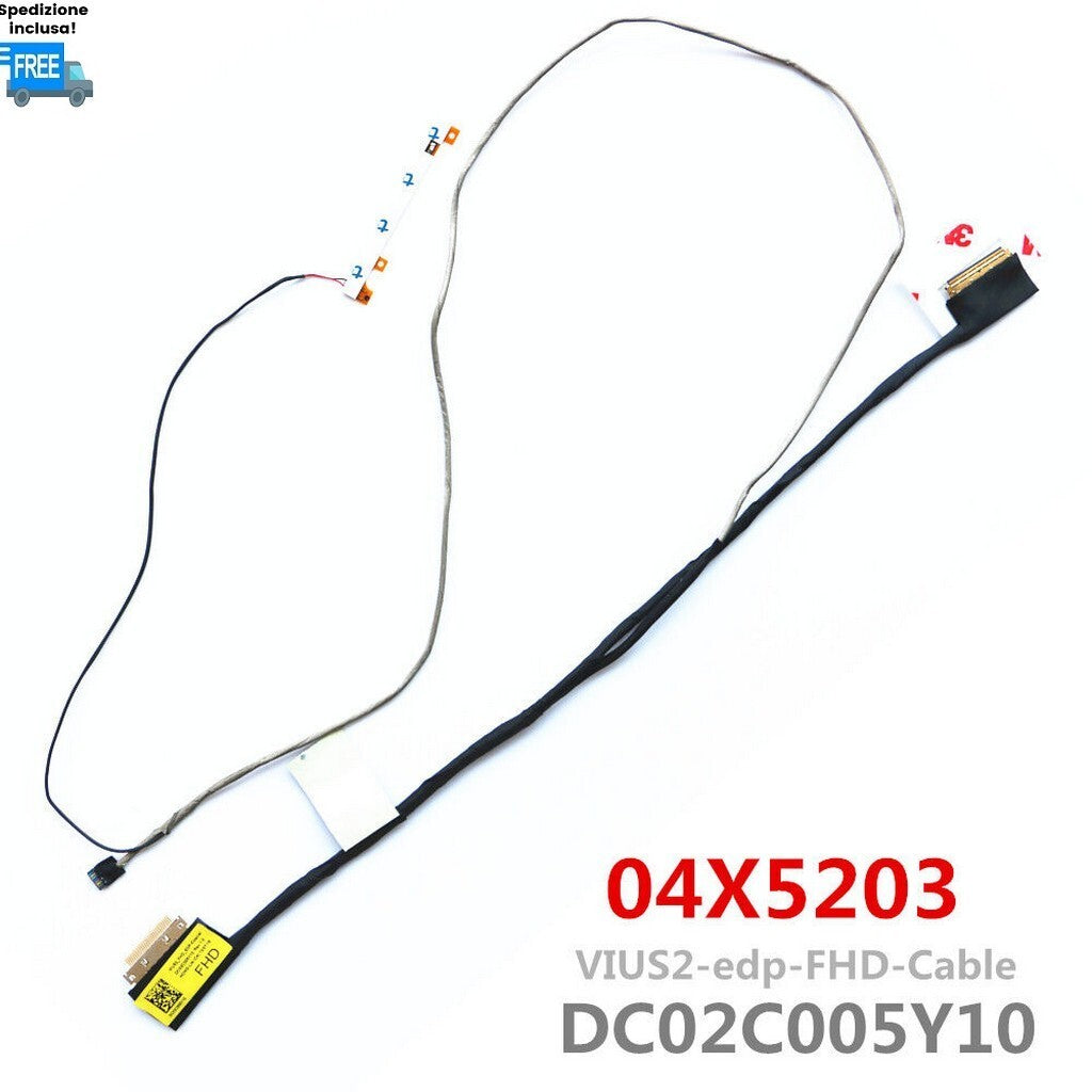 CAVO FLAT VIDEO LENOVO THINKPAD FHD  S5-531 S531 S531U VIUS2 DC02C005Y10 CABLE
