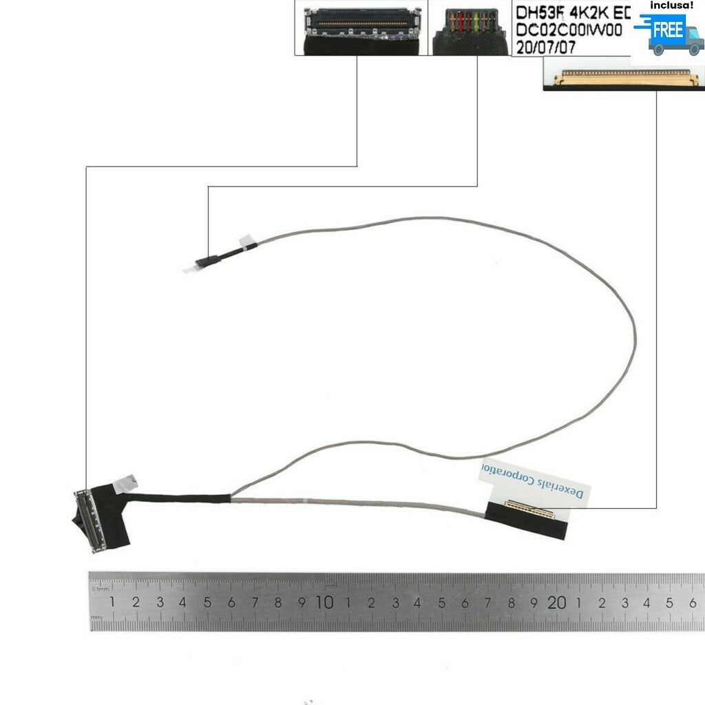 CAVO FLAT ACER NITRO 5 AN515-41-42 AN515-54 PH315-51 LED VGA DC02C00IW00 40 PIN