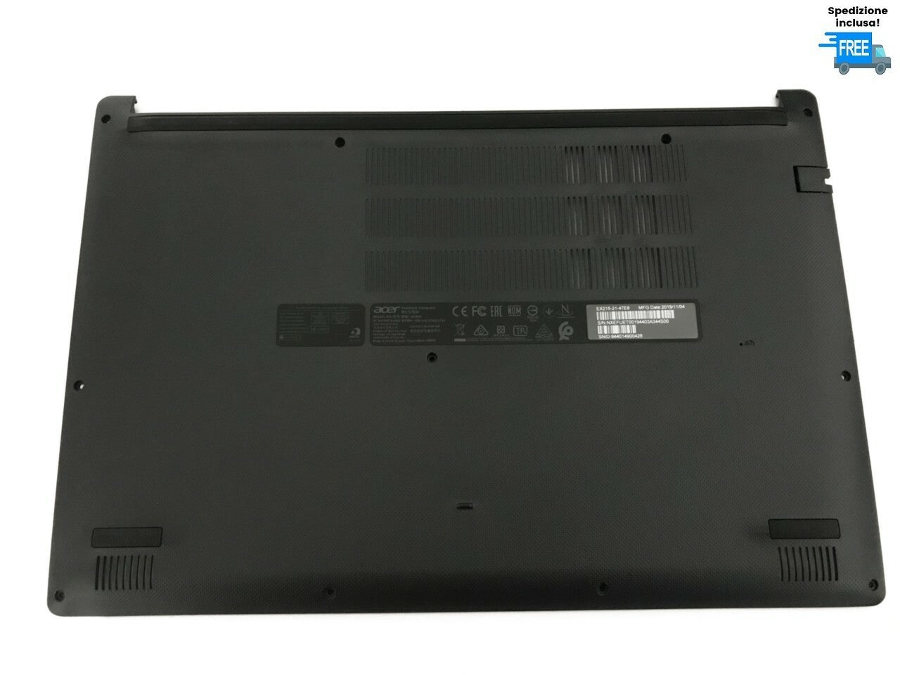 BOTTOM CASE ACER EXTENSA 15 EX215-21 EX215-31 BASE INFERIORE COVER ORIGINALE