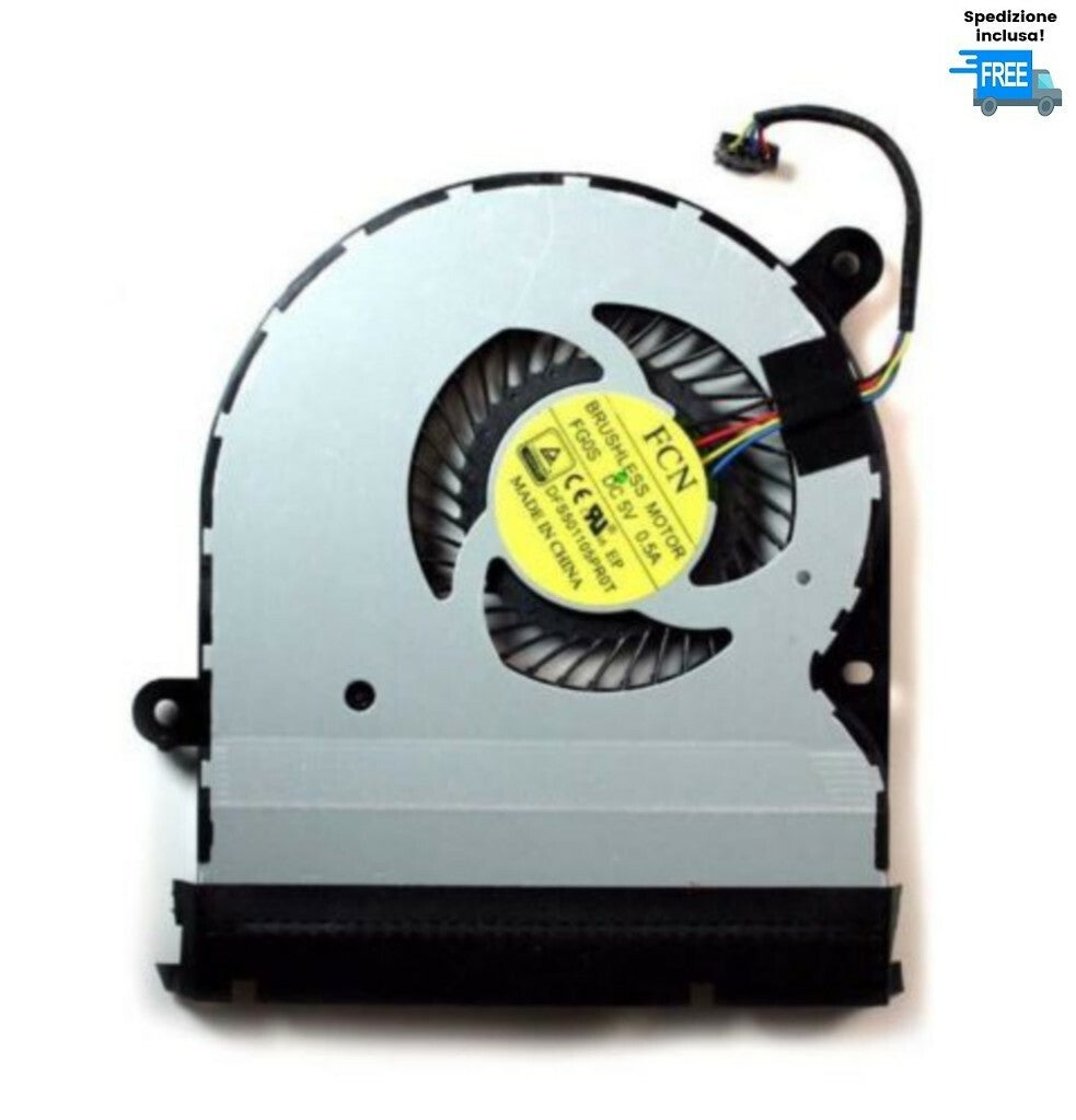 VENTOLA CPU FAN 4 PIN PER ASUS TP300 TP300L TP300LA TP300LD TP300LJ TP300U