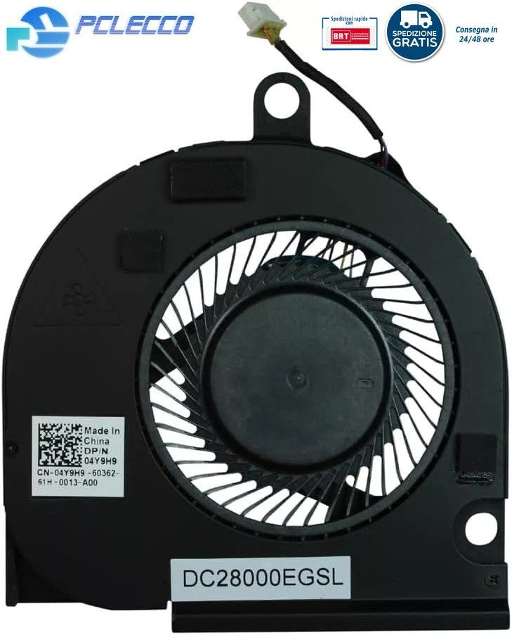 VENTOLA DELL LATITUDE E5550 FAN COOLER NUOVA 4 PIN DC 5V  04Y9H9
