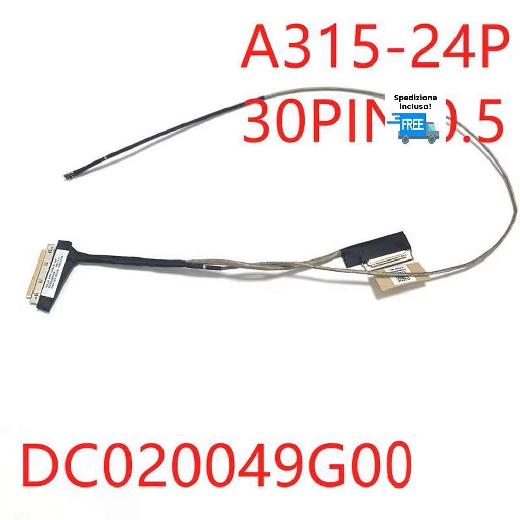 CAVO FLAT VGA ACER A315-24P DC020049G00 CABLE LED  30 PIN