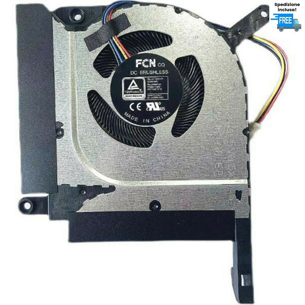 VENTOLA  ASUS TUF FA506 FA506QR A17  FA706 FAN 4 PIN COOLER 5V VERSIONE 1