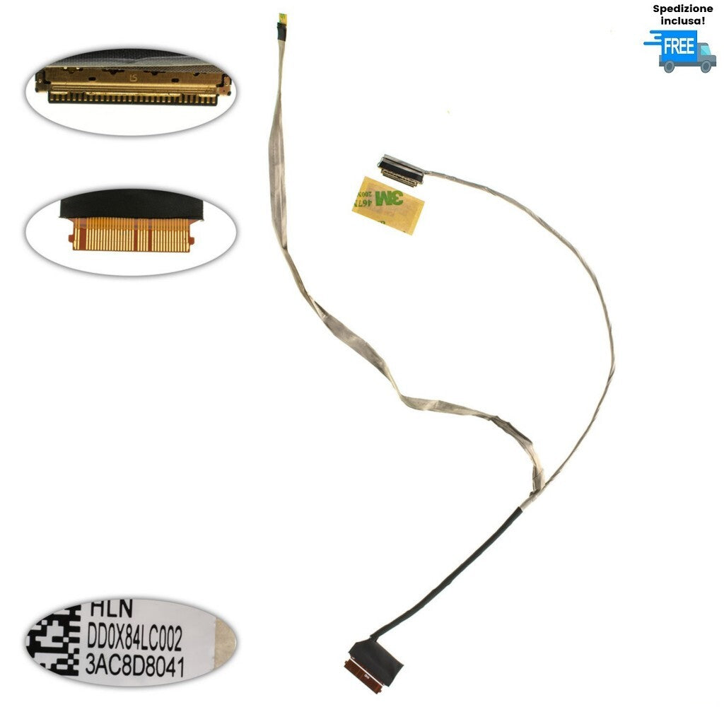 CAVO FLAT VIDEO HP 470 G4 475 G4 905991-001 CABLE FLEX  LED DD0X84LC002