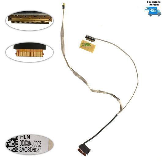CAVO FLAT VIDEO HP 470 G4 475 G4 905991-001 CABLE FLEX  LED DD0X84LC002