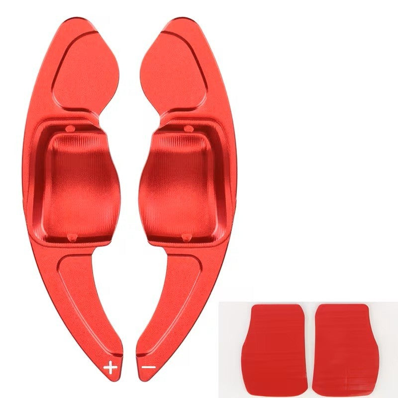 2 Pz Estensione Leve Paddle Cambio DSG Alluminio Rosso VW Golf 5 6 Jetta Passat
