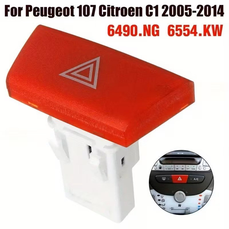 Interruttore pulsante luci frecce emergenza  Peugeot 107 Citroen C1 Toyota Aygo