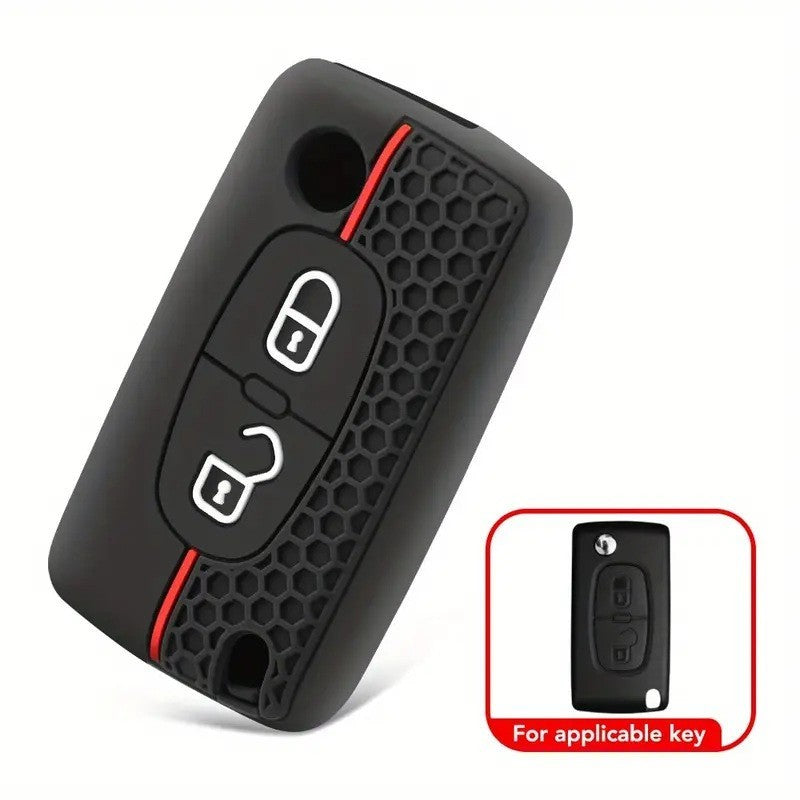 Cover chiave Peugeot 207 307 308 407 607 Citroen C2 C3 C4 C5 guscio in Silicone