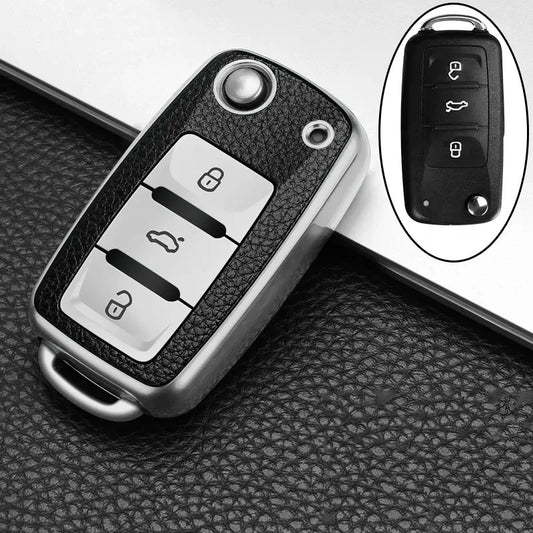 COVER CHIAVE VW TIGUAN PASSAT GOLF JETTA BEETLE GUSCIO TELECOMANDO IN TPU