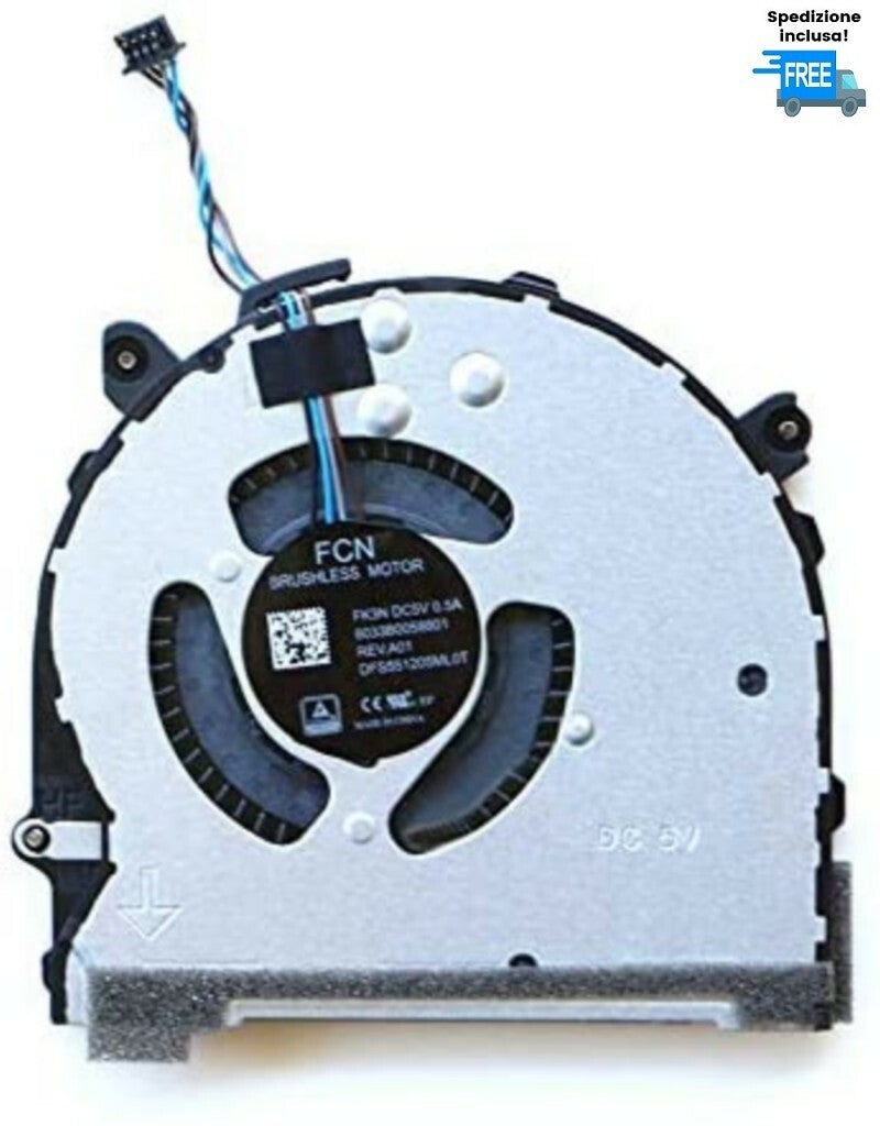 VENTOLA HP PROBOOK 640 G4 645 G4 FAN COOLER NUOVA ORIGINALE CONNETTORE 4 PIN