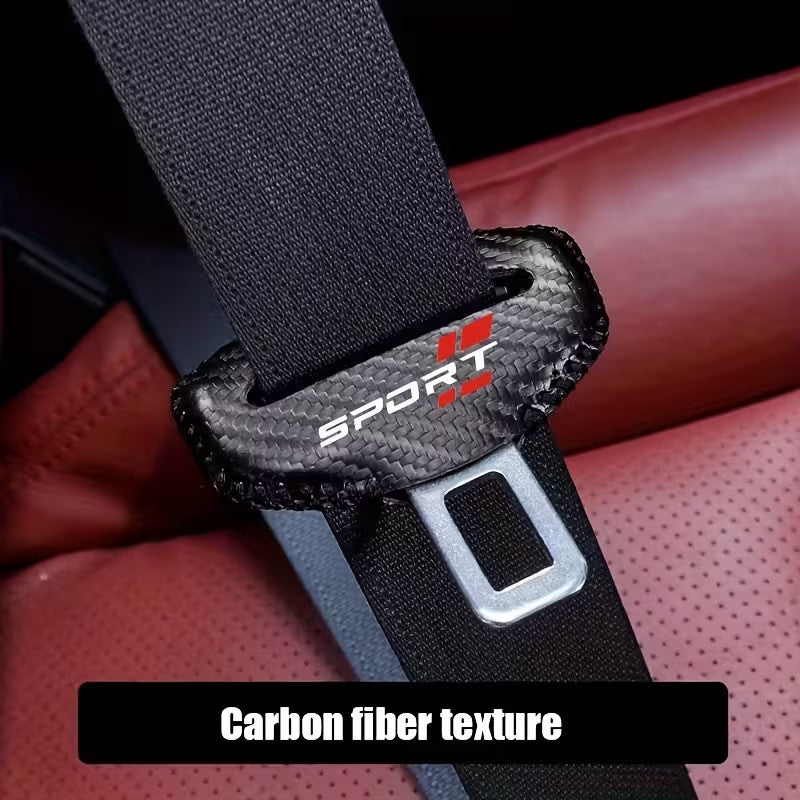 2 Pz. Copri cinture Auto colore rosso Protezione Fibbia Cintura di sicurezza