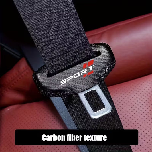 2 Pz. Copri cinture Auto colore rosso Protezione Fibbia Cintura di sicurezza
