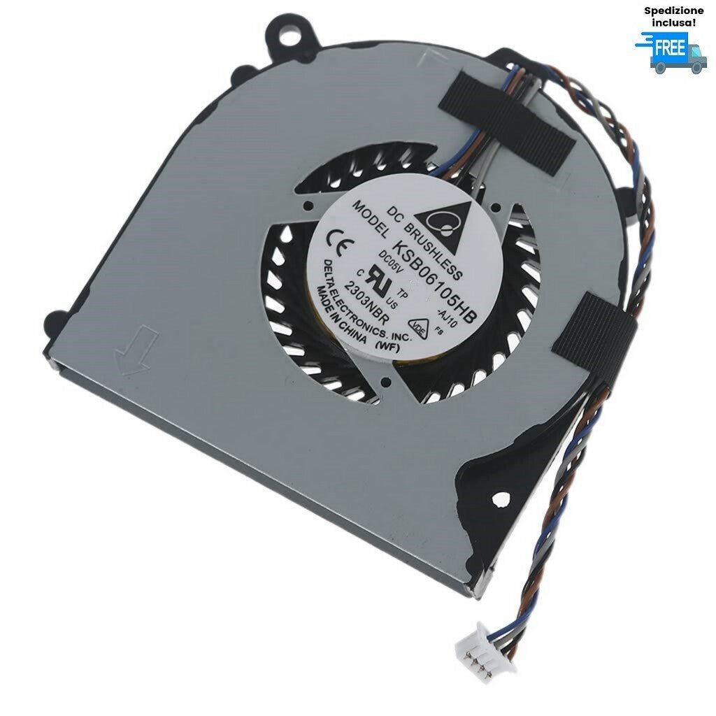 VENTOLA HP 260 G1 HP 260 G2 CPU FAN  4 PIN VERSIONE CAVO CORTO CONNETTORE BIANCO