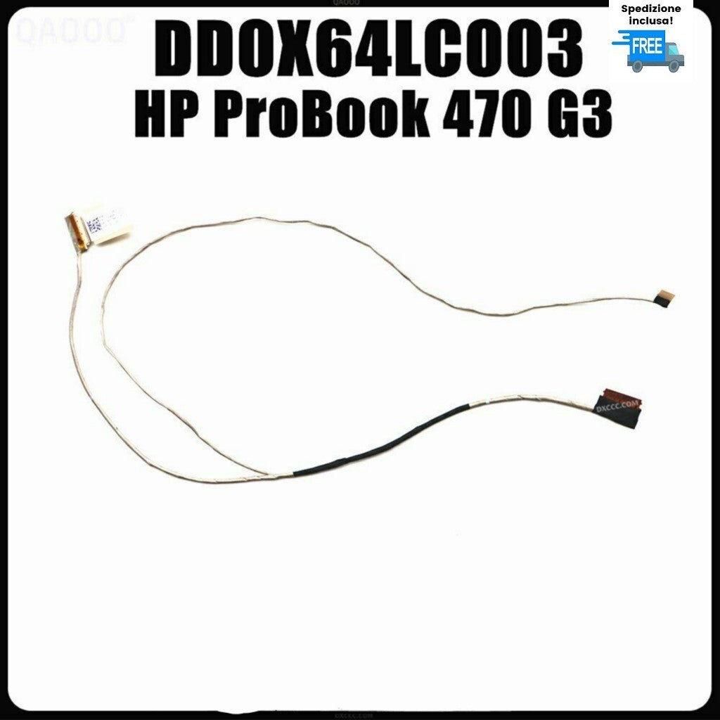 HP 470 G3 475 G3 cavo flat display LED 30 pin VGA DD0X64LC003