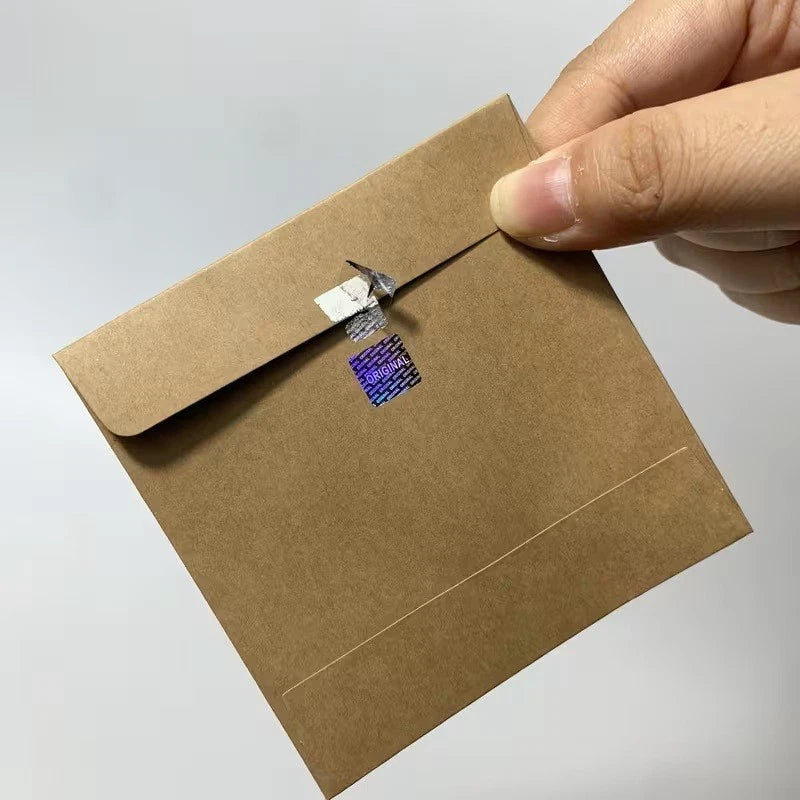 420 Disposable Holographic Stickers Tamper Evident Seals 10x10 mm Original Laser